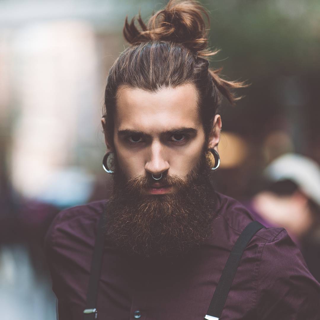 philbottenberg cool hairstyles for men with beards long hair man bun