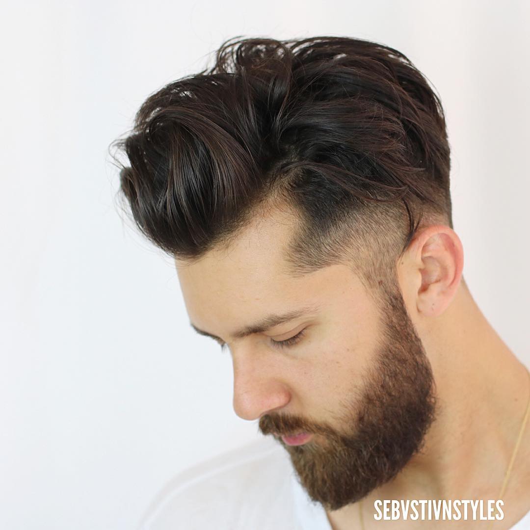 receding undercut hairstyle