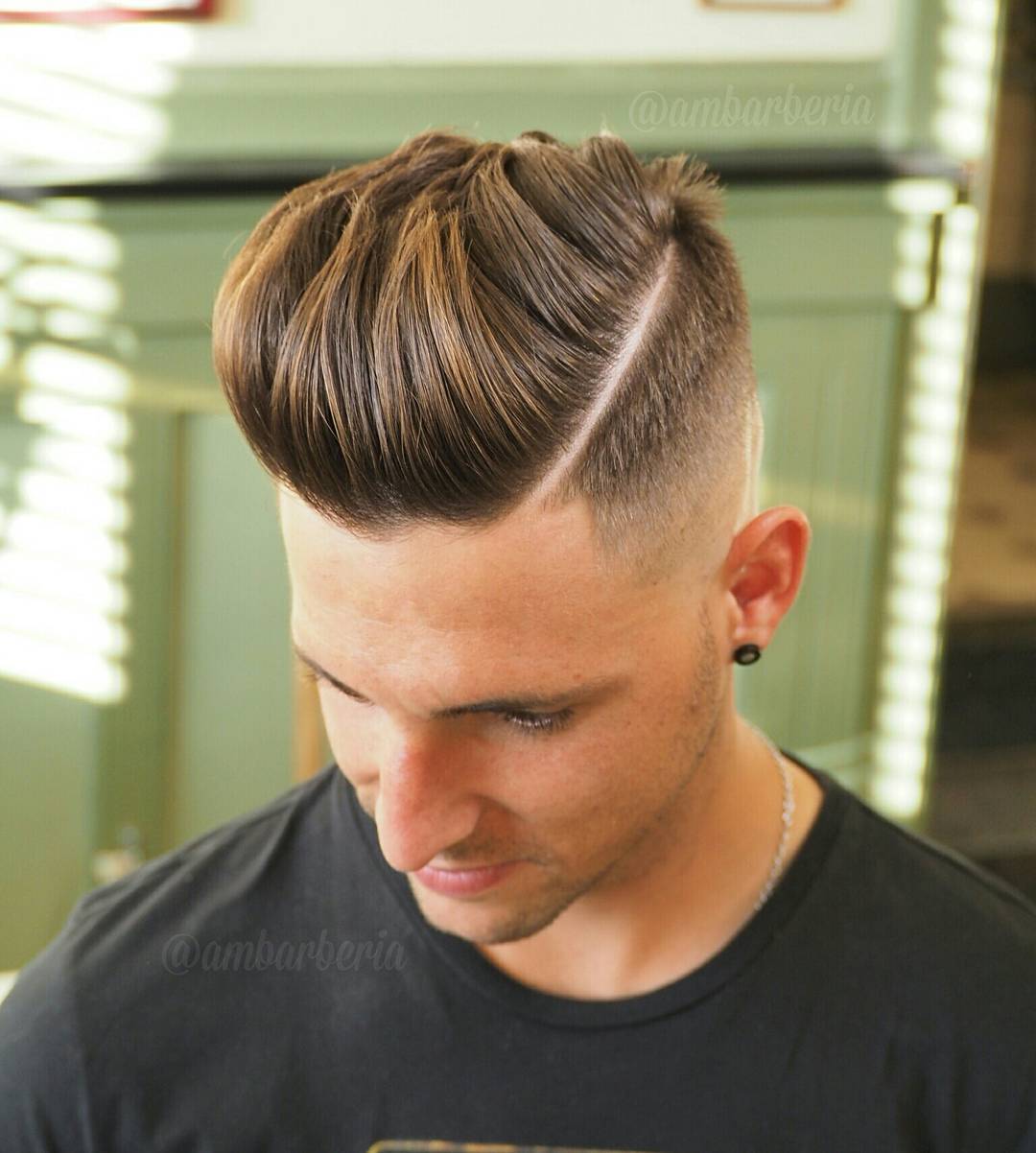 ambarberia-pompadour-hard-part-high-fade-haircut-for-men