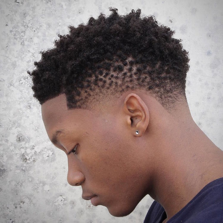 taper fade mohawk corte de pelo hombres negros