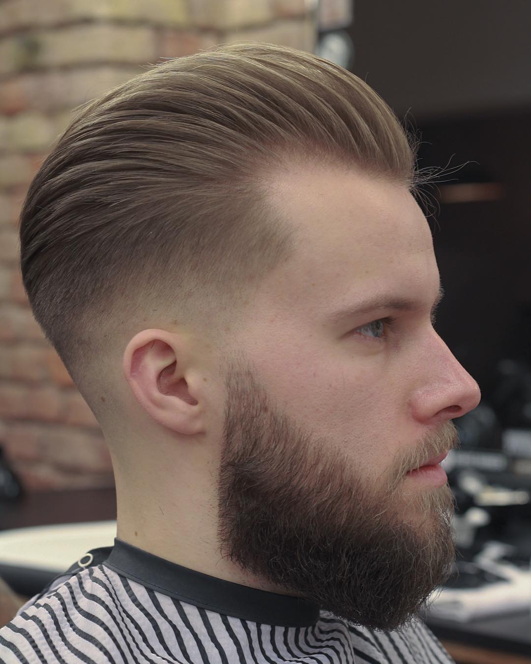 hayden_cassidy slicked back mens haircut mid fade