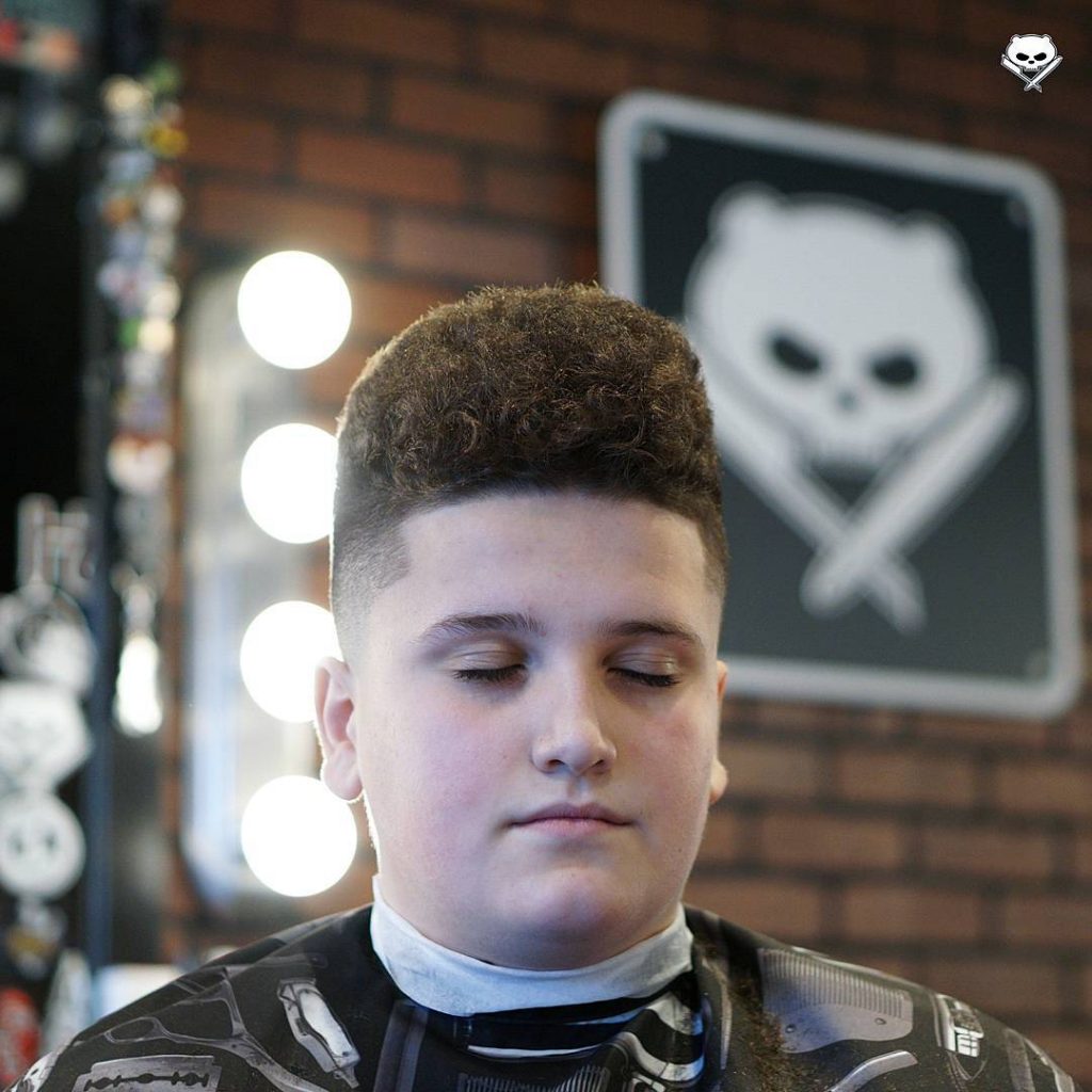 High Top Fade Curly Hair