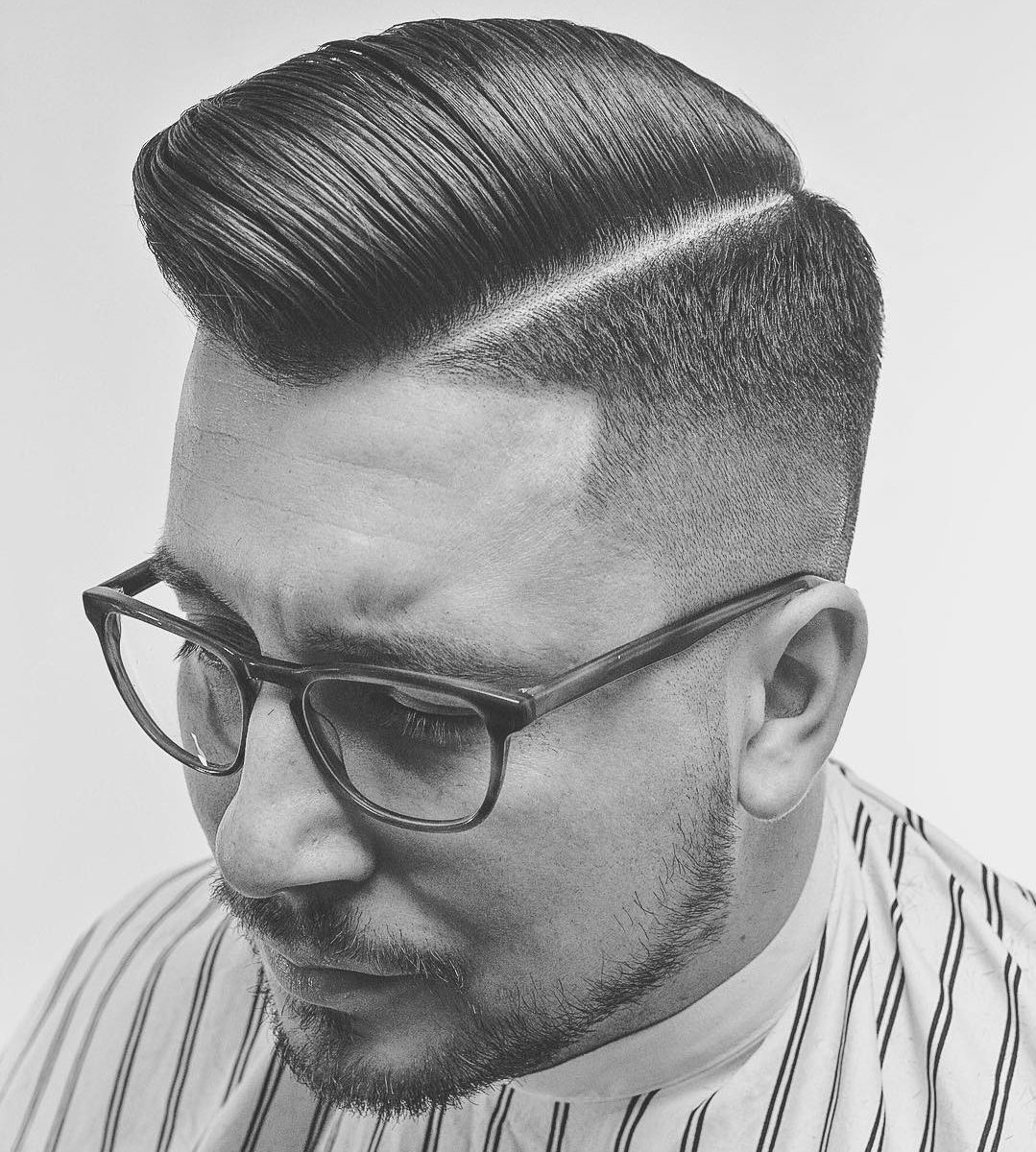 Comb over fade haircut