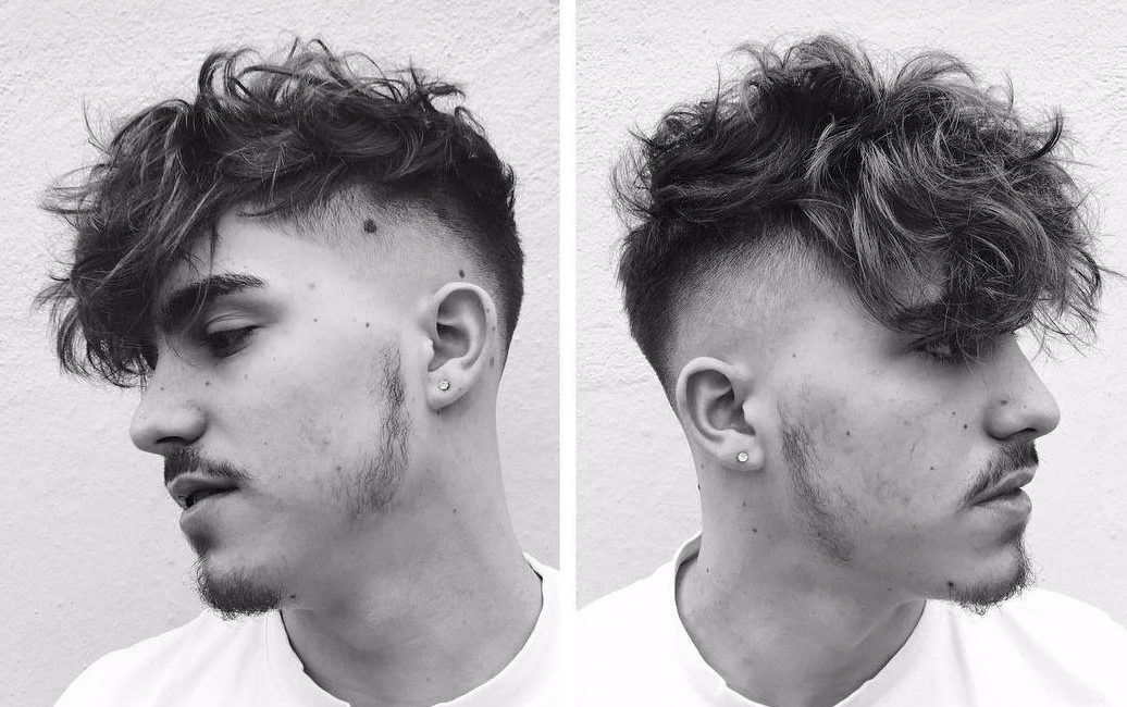 Cool long hairstyle for men with curly hair