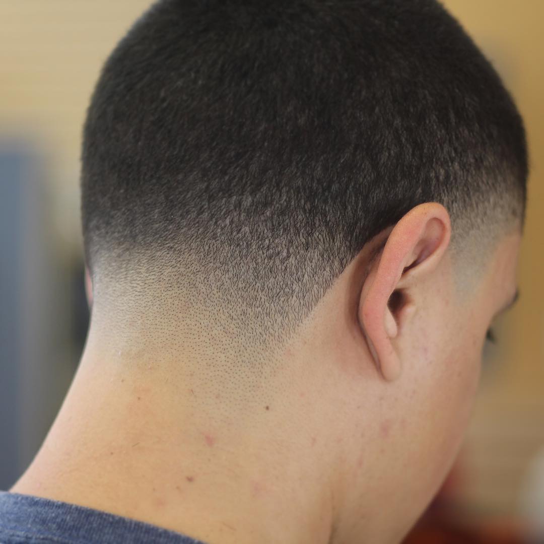 Short taper fade haircut for men