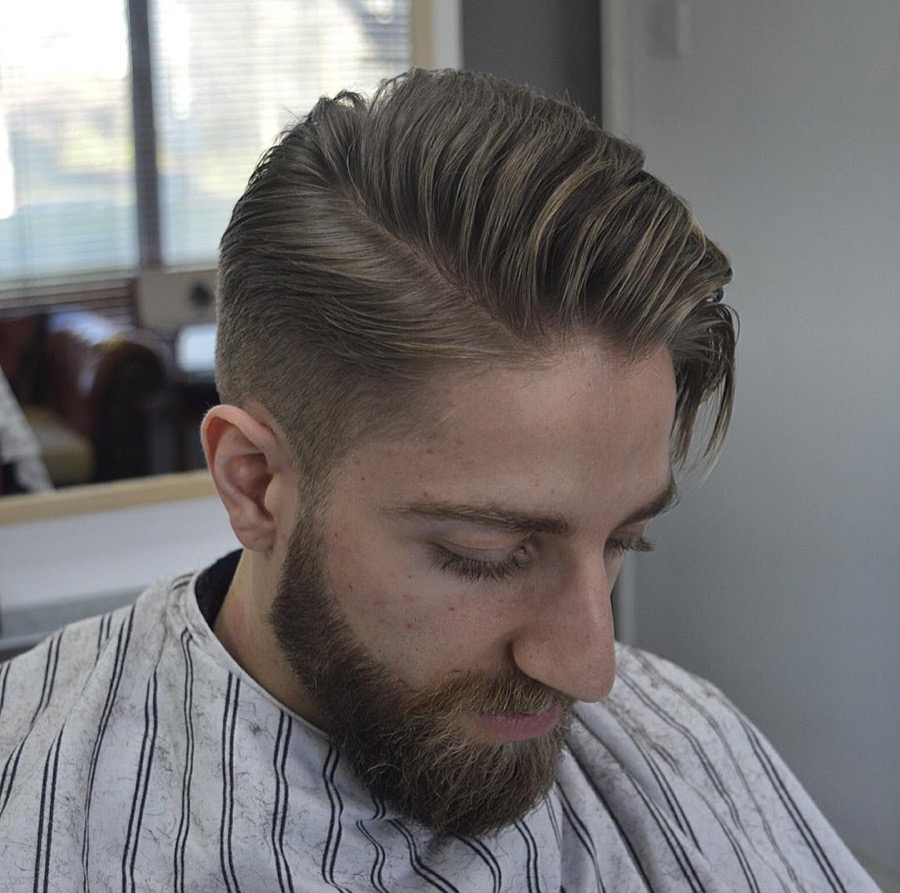 Medium Length Combover Hairstyle