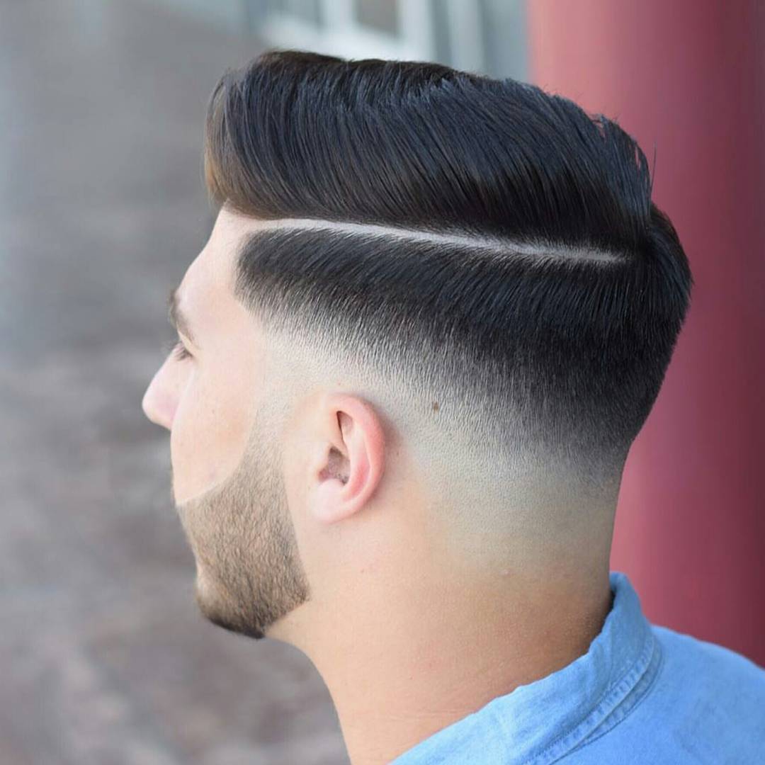 Low Fade Comb Over Haircut
