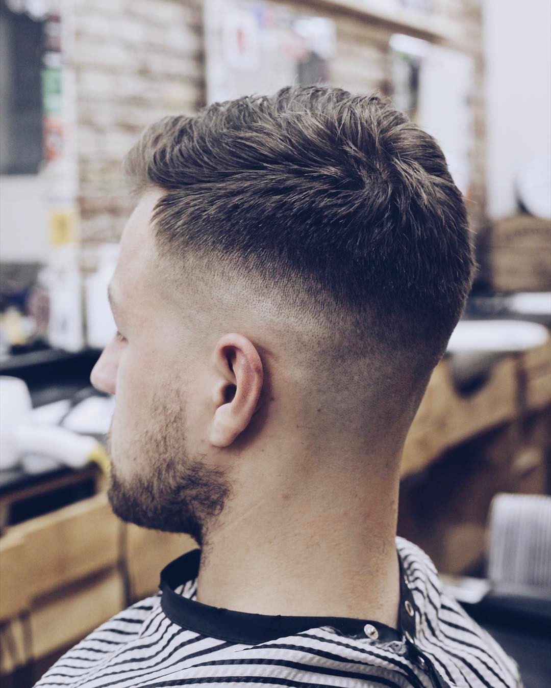 side part haircut short