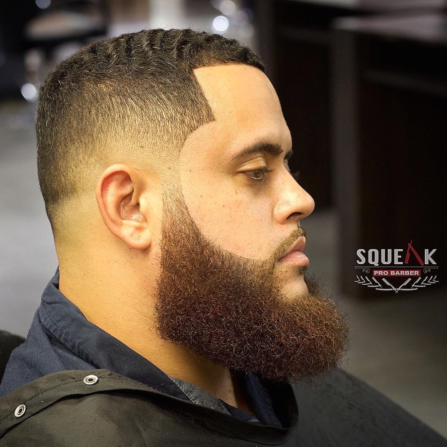 Bald Fade With Beard