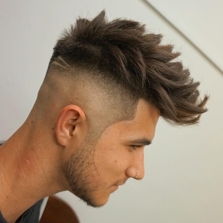 Spiky Quiff Hairstyle Medium Length