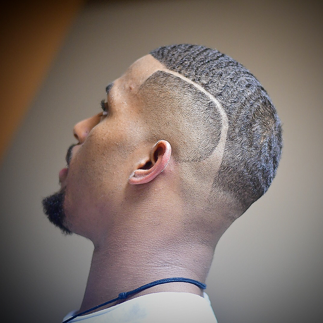 360 Waves + Low Fade + Surgical Line