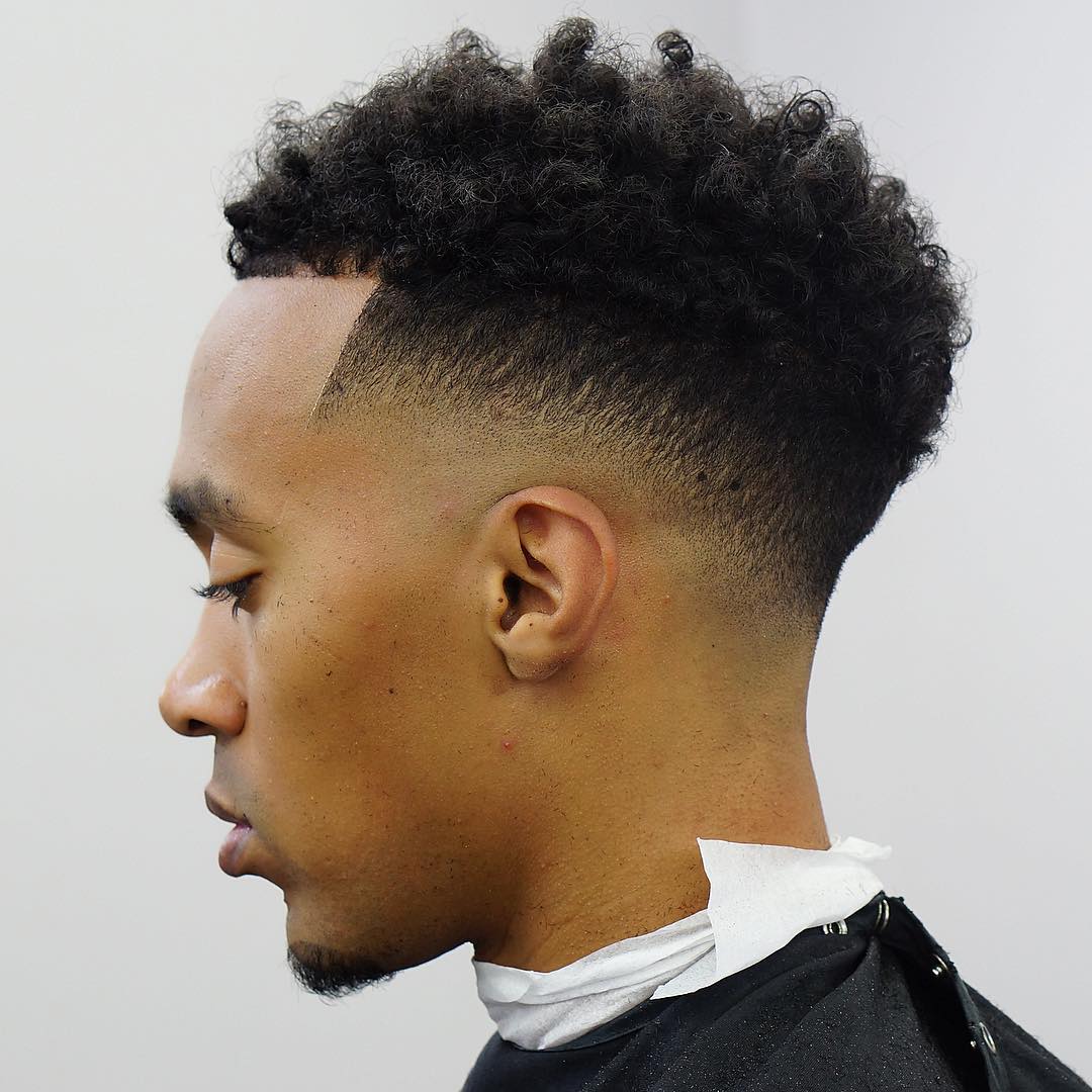 low fade with curls curly hair men drop fade