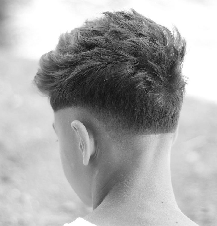 Textured Crop + Bald Fade Hair Design