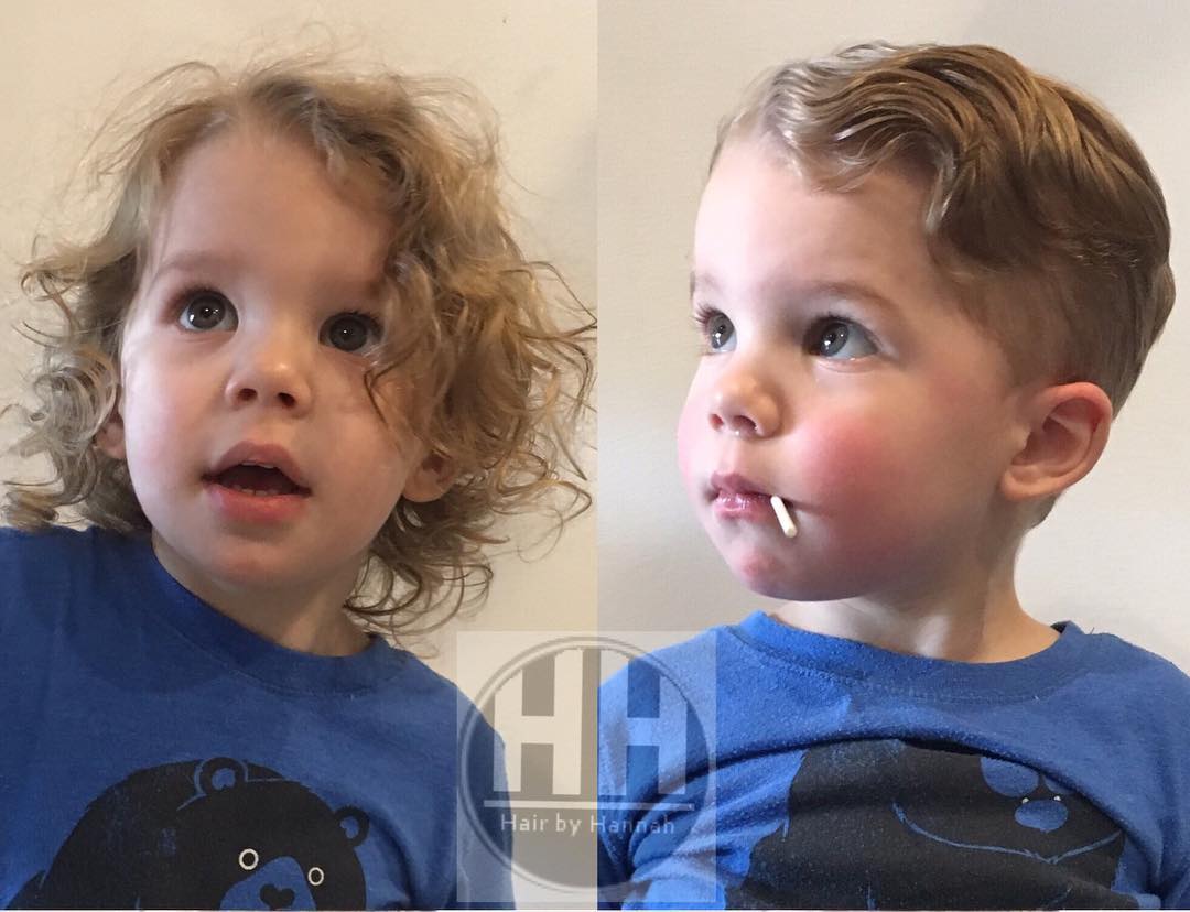 Little Boy Curly Hairstyles | Fade Haircut