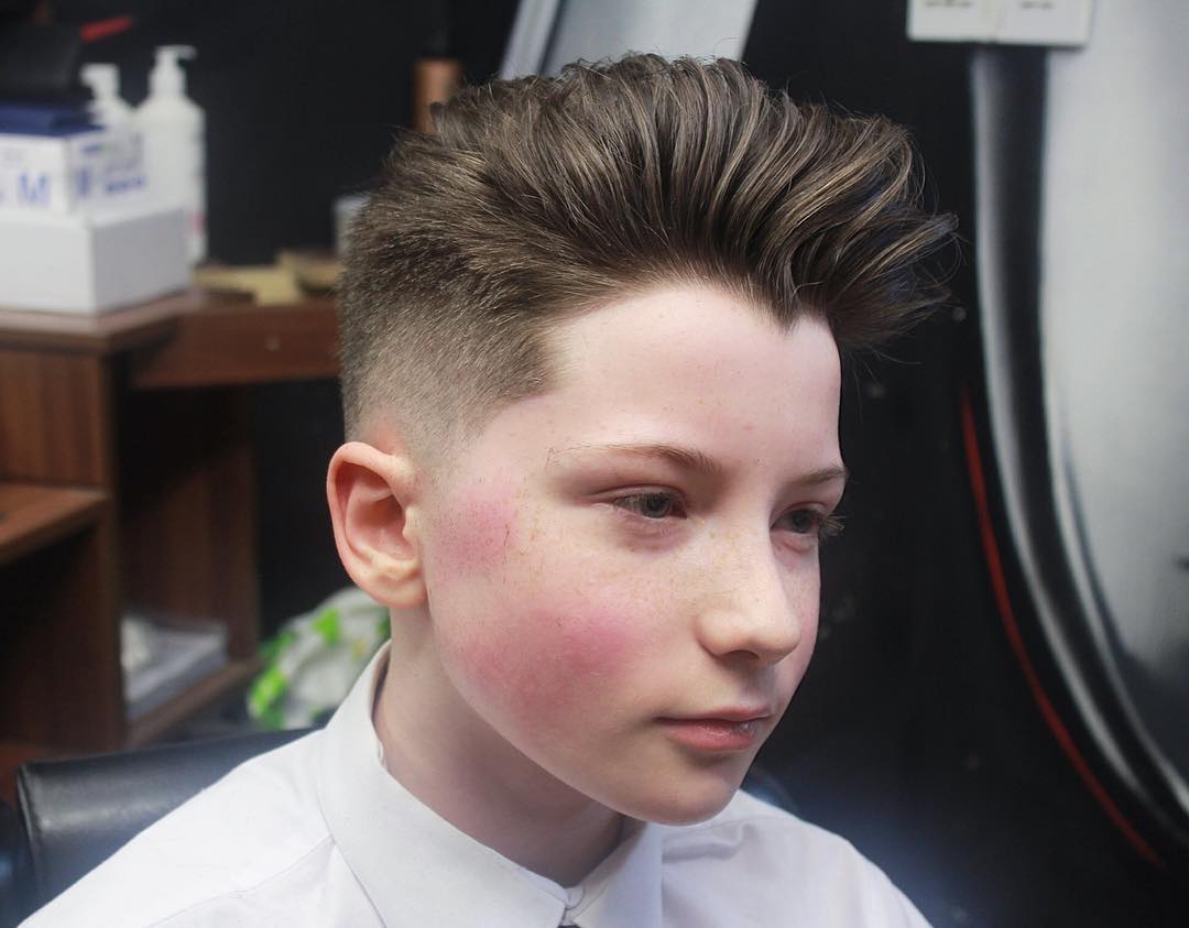 Boys haircuts long on top short sides