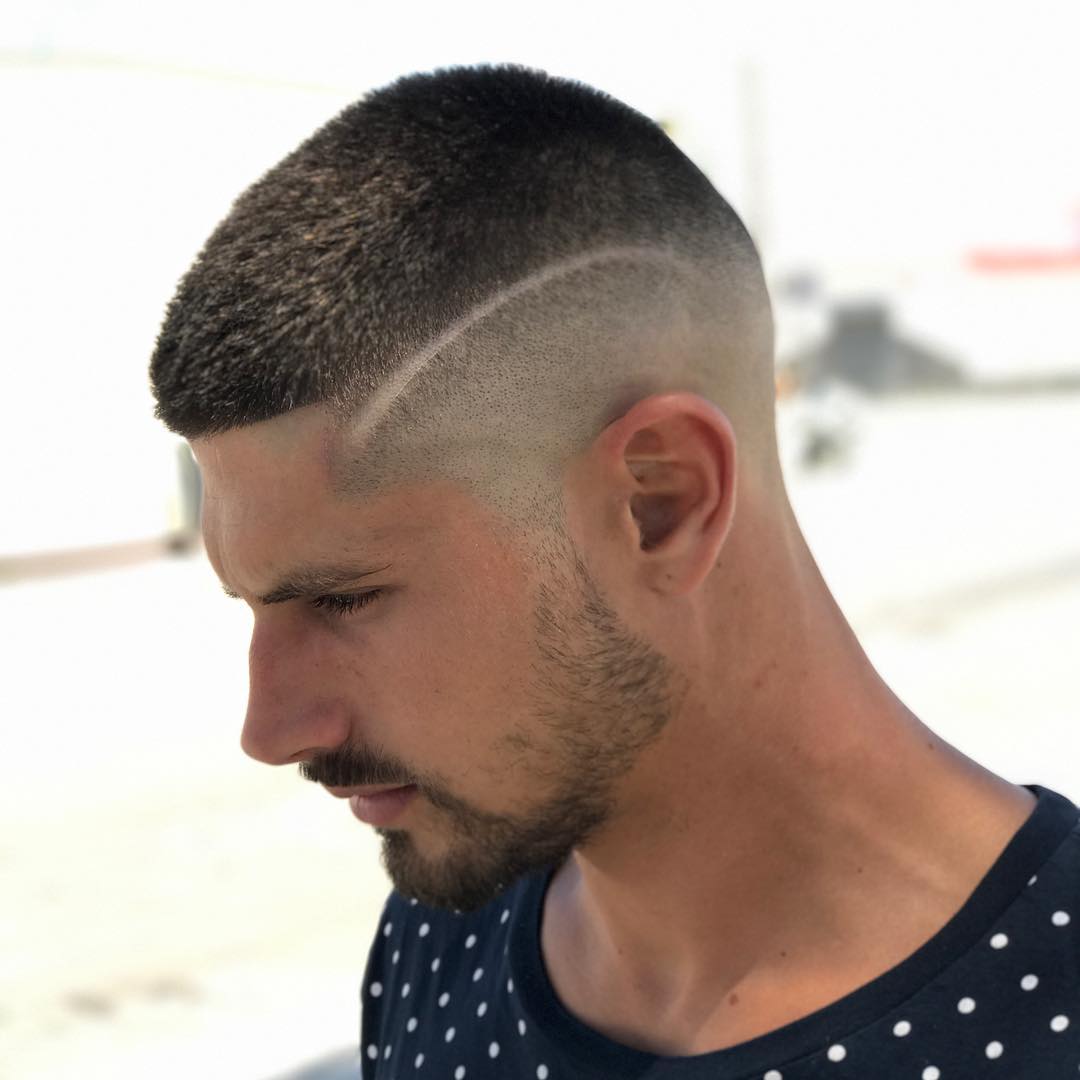 cool buzz cut for guys