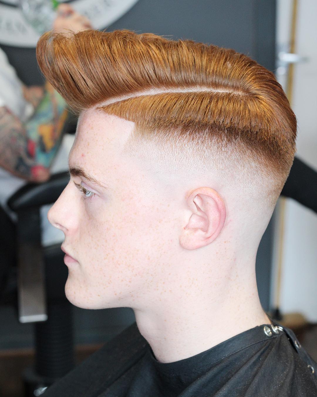 Side Part Pompadour Hairstyle For Men