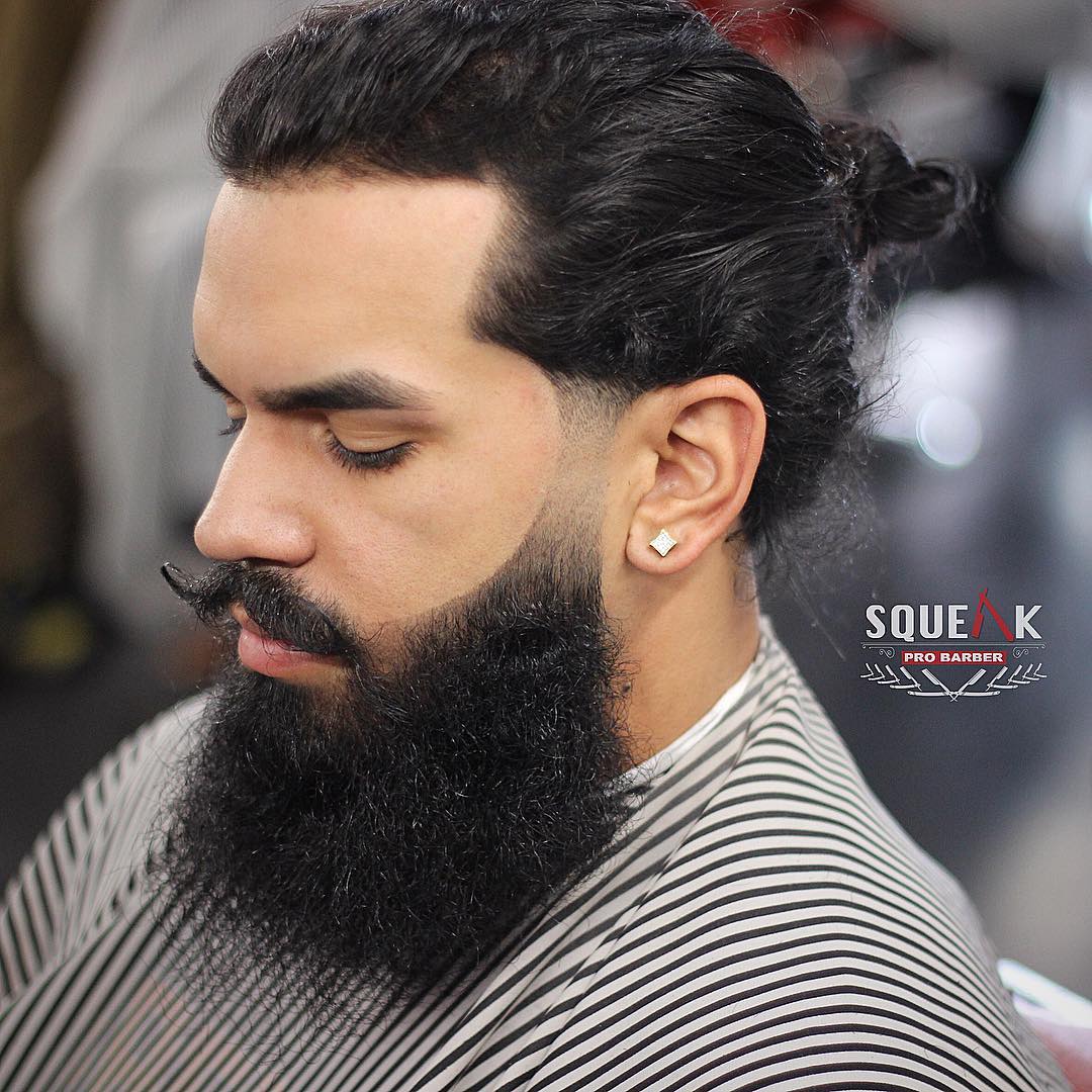 Man bun long mens hairstyle