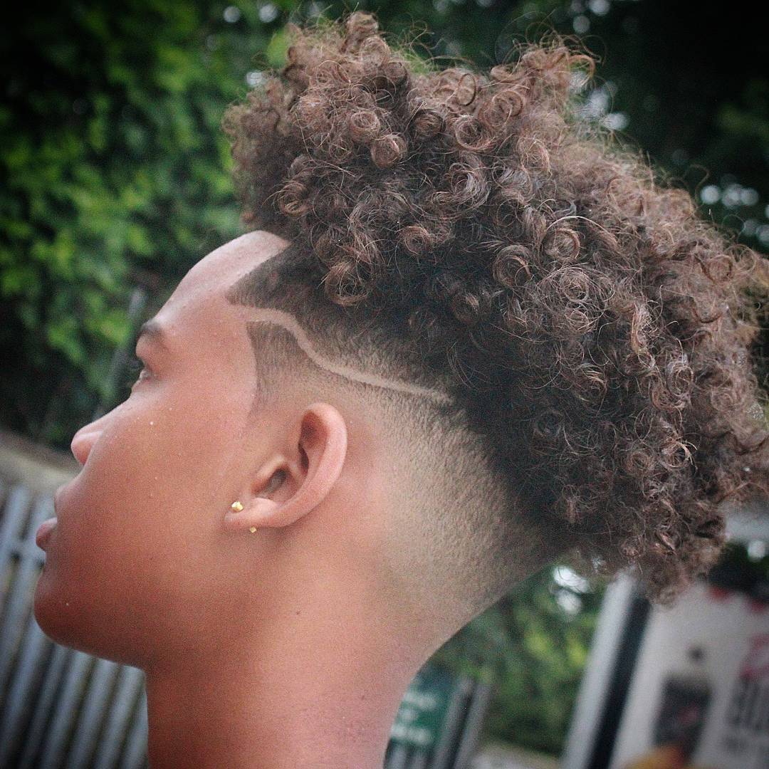 haircuts for black boys with curly hair