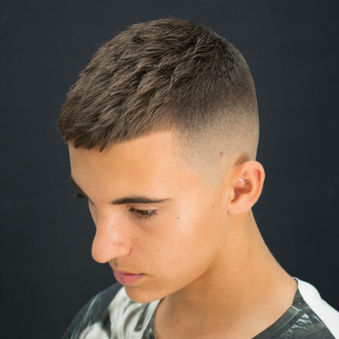 Short textured haircut