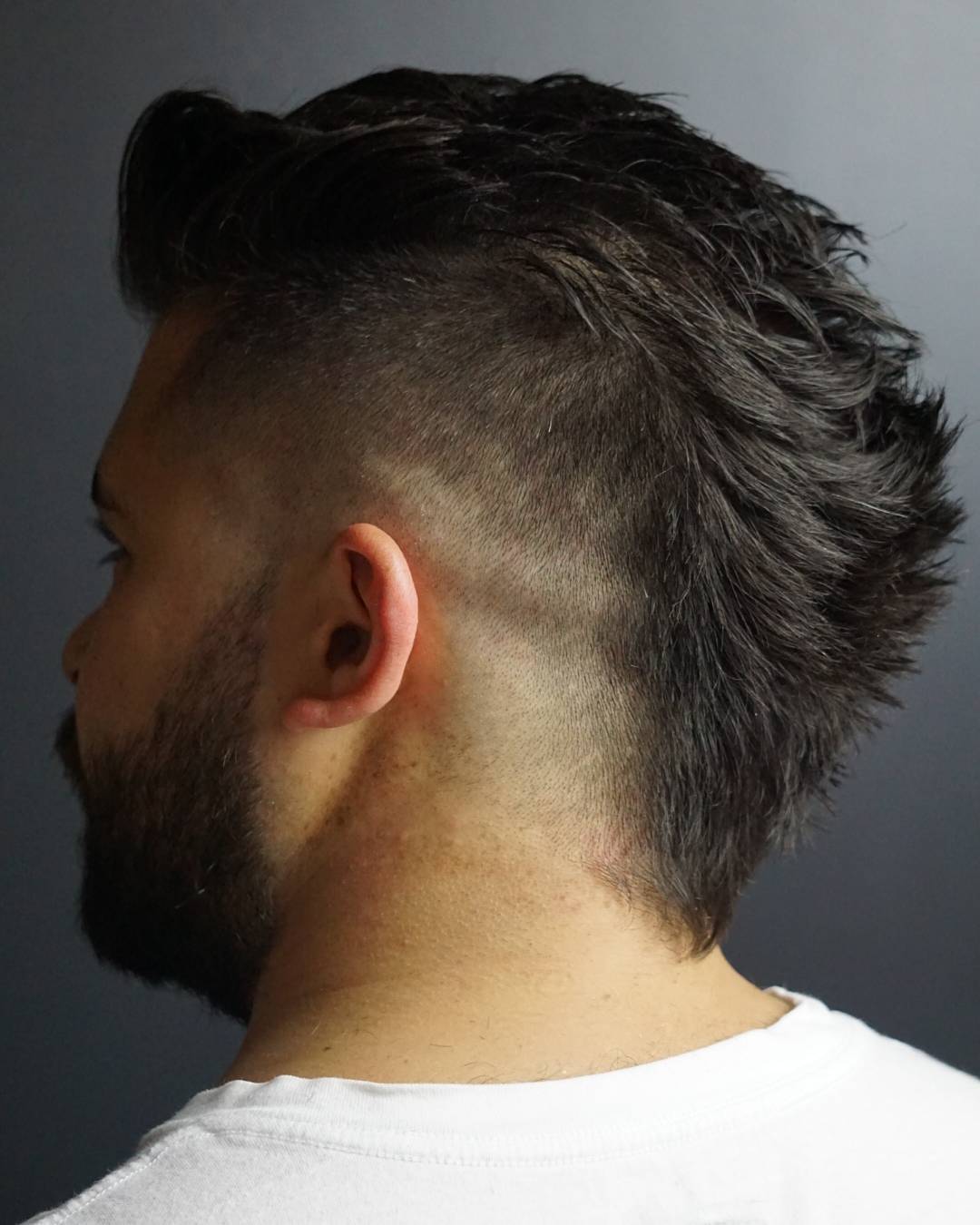 Mohawk undercut hairstyle