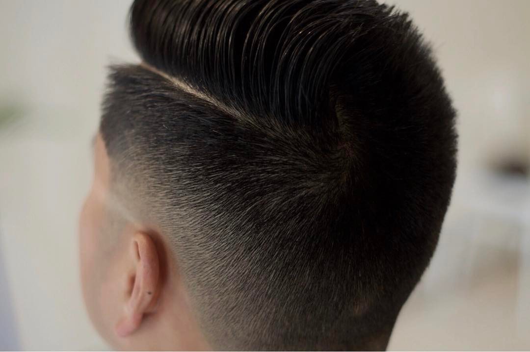 Corte de pelo degradado combinado