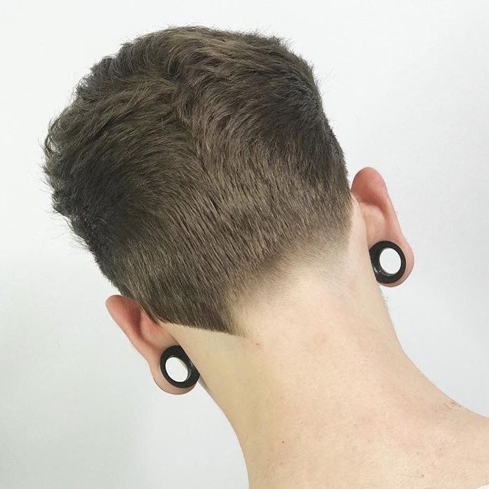 Asymmetrical Neckline hair design