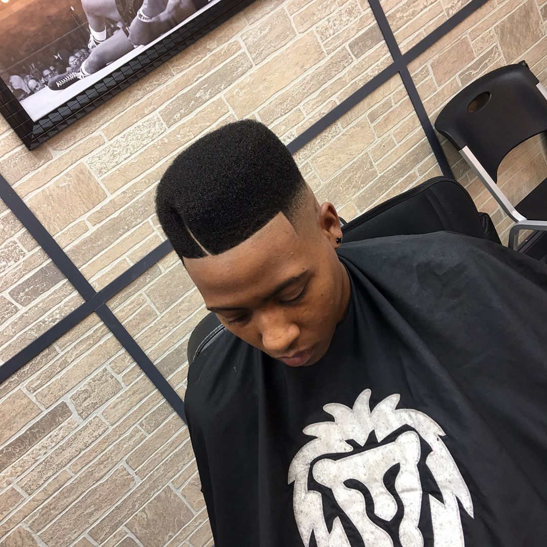 hawkthebarberprodigy hard part shaped flat top