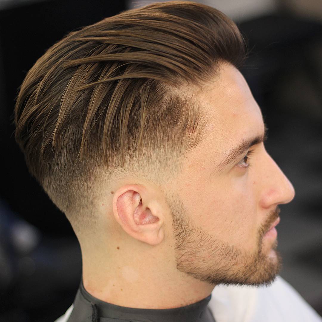 odyzzeuz modern mens classic haircut long textures slicked back fine hair