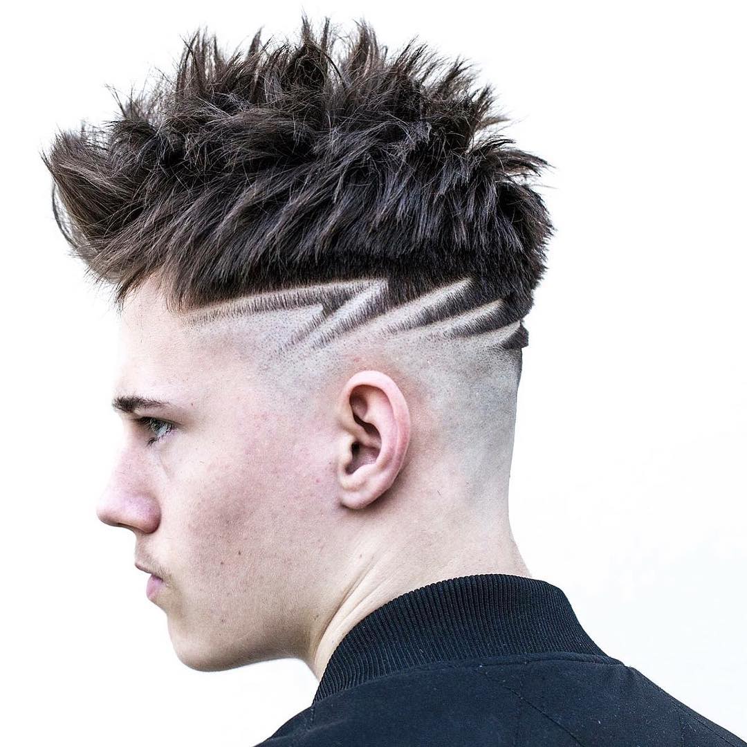 r.braid textured haircut for men with hair design