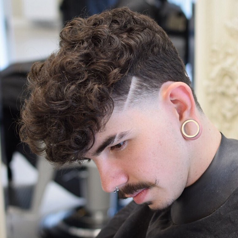 Cool Curly Hairstyle For Men