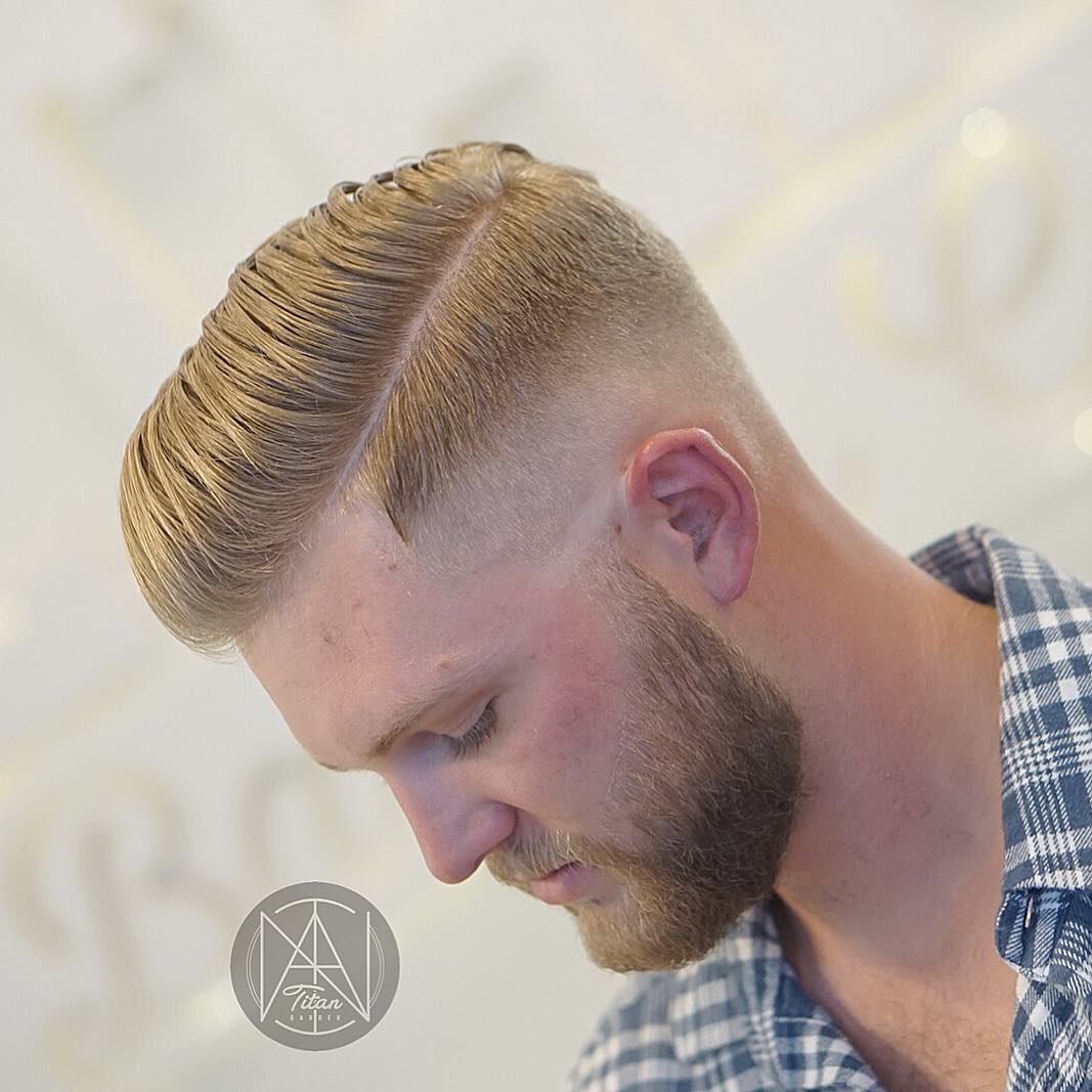 titan_barber side part haircut for men