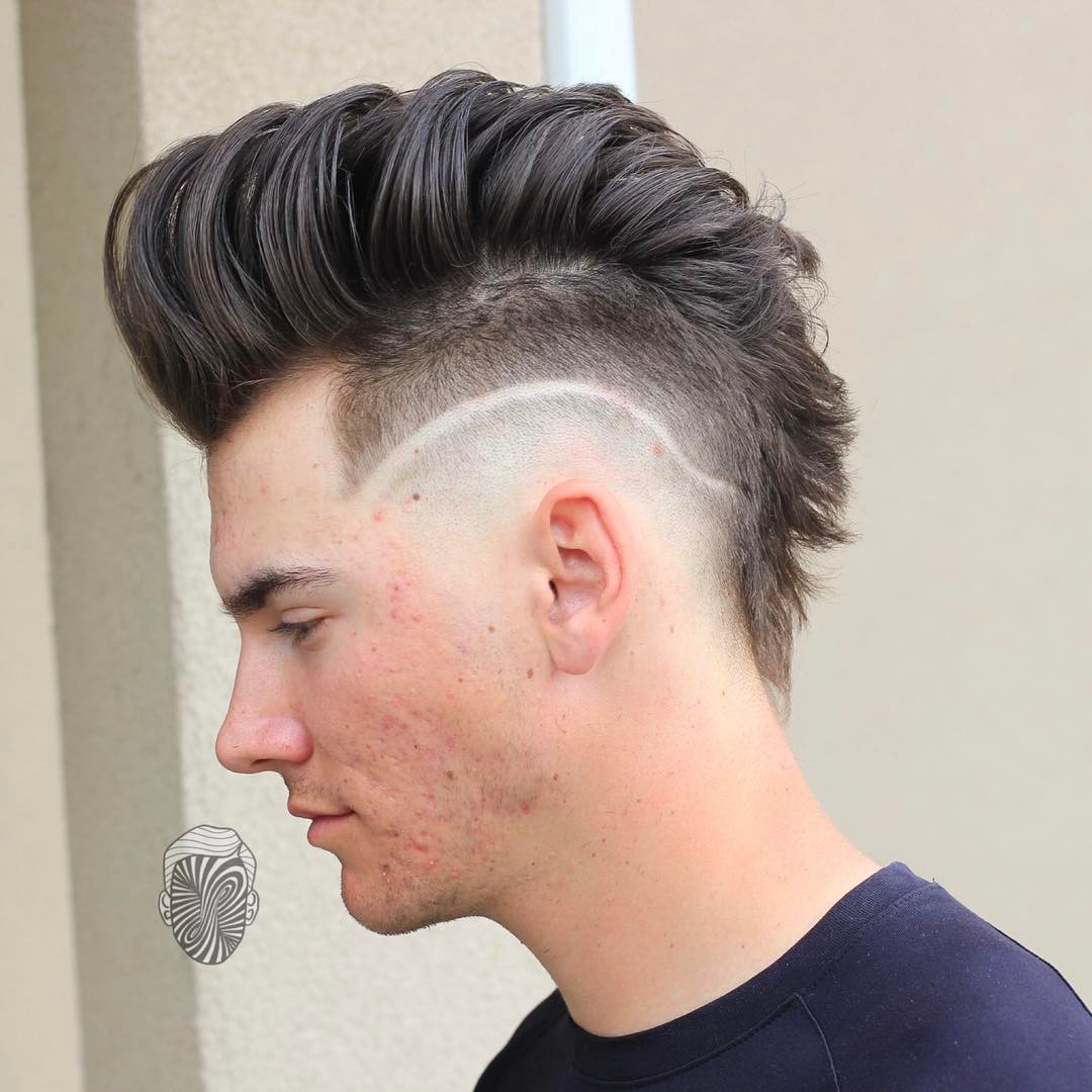 Pomp Hawk Haircut