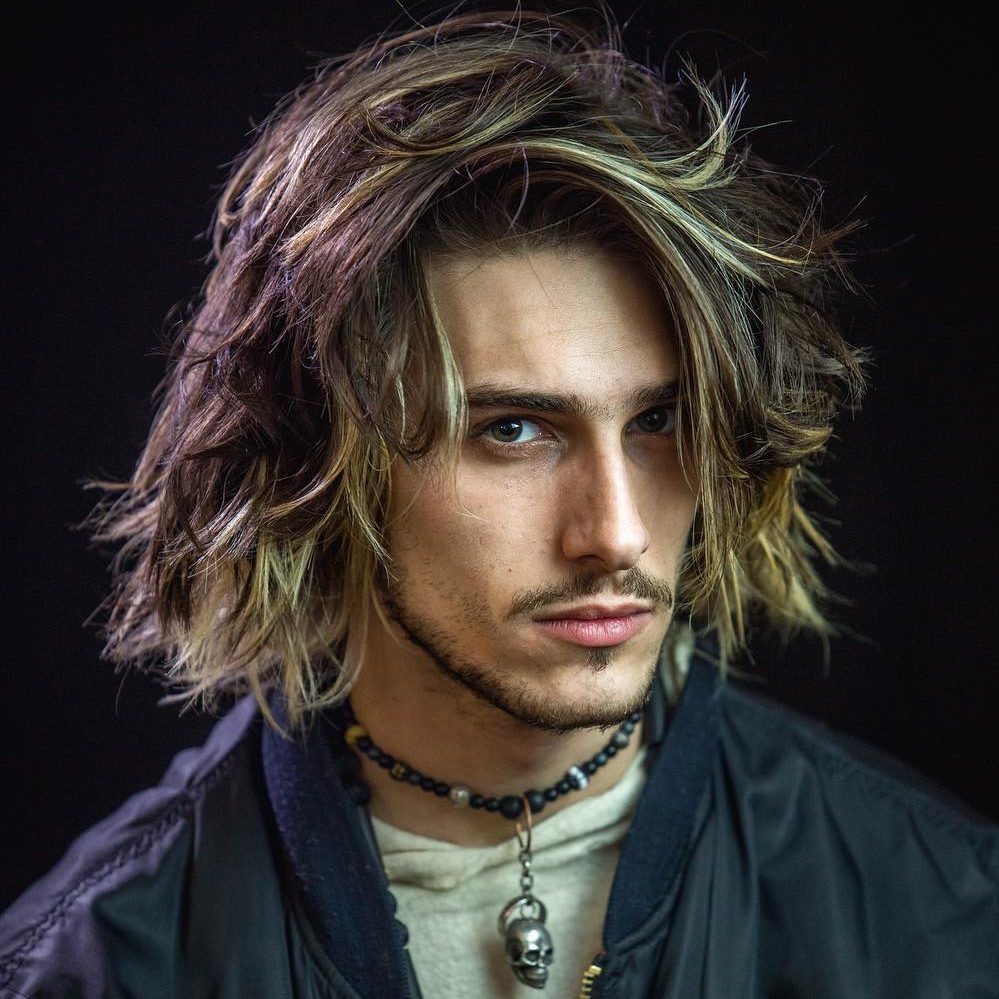 andrewdoeshair long layered hairstyle for men 2018