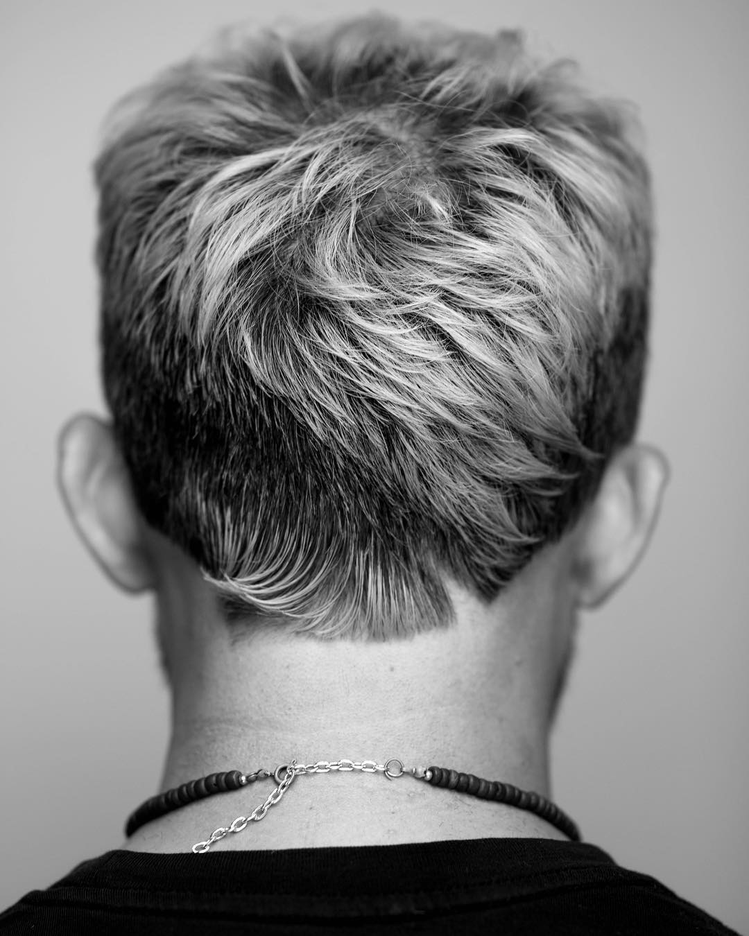 Cool Asymmetrical Neckline Hair Design For Men