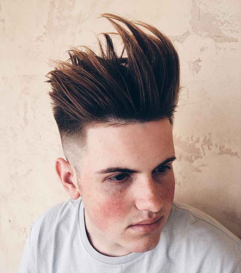 Long hair fringe quiff hairstyle for men