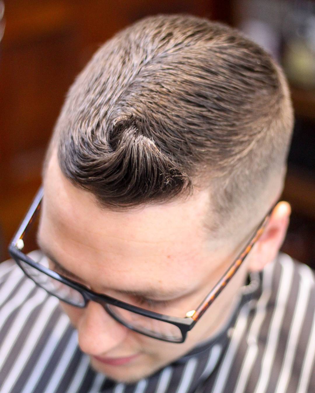 Quiff hairstyle for short hair men