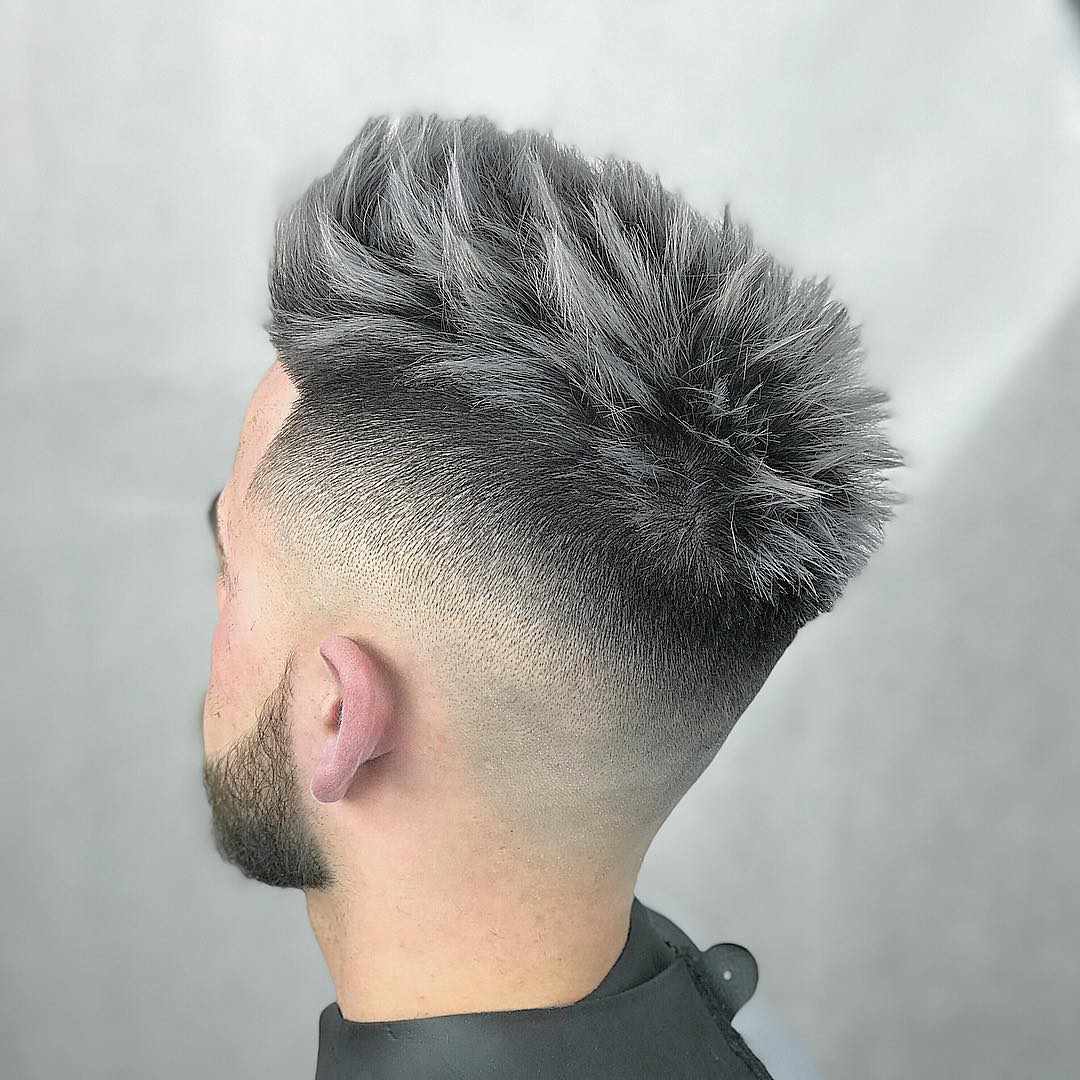 Thick spiky haircut for men