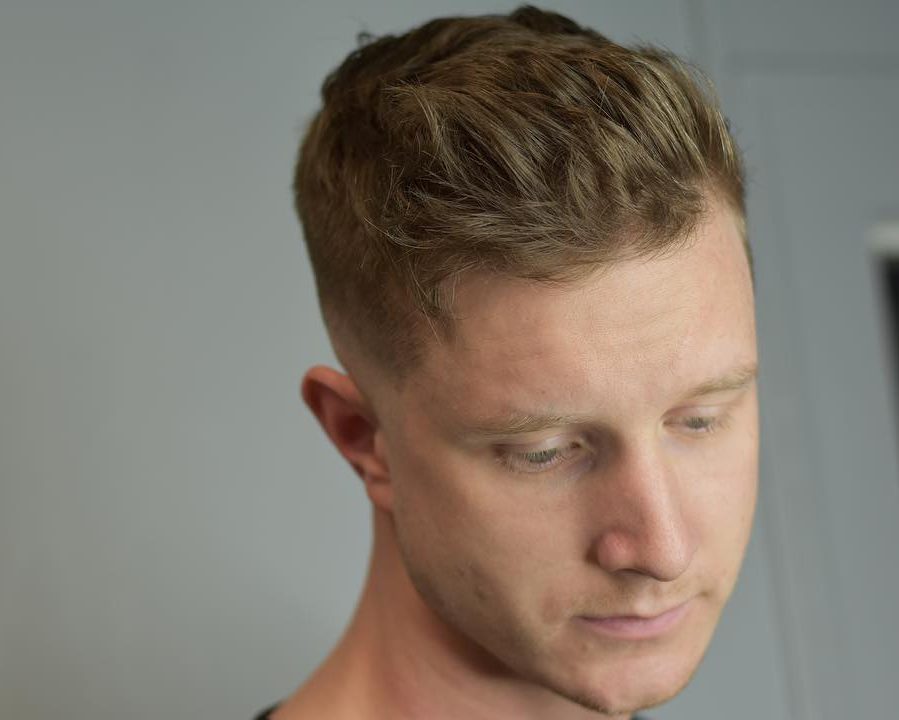 Medium mens haircut high fade