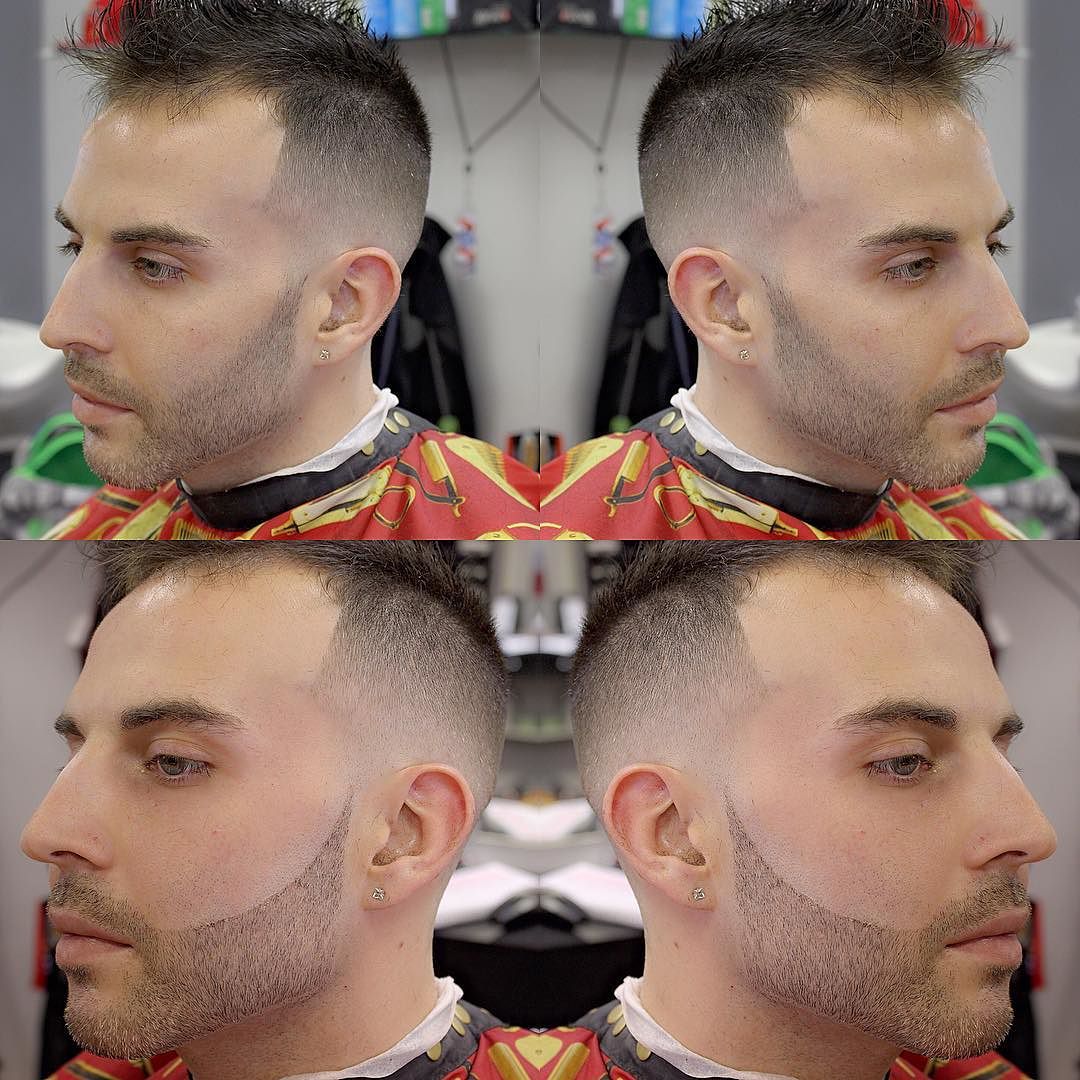 Cortes de pelo de halcón falso para hombres con cabello fino.