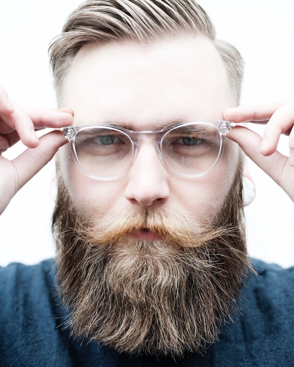 The hipster wedge beard style