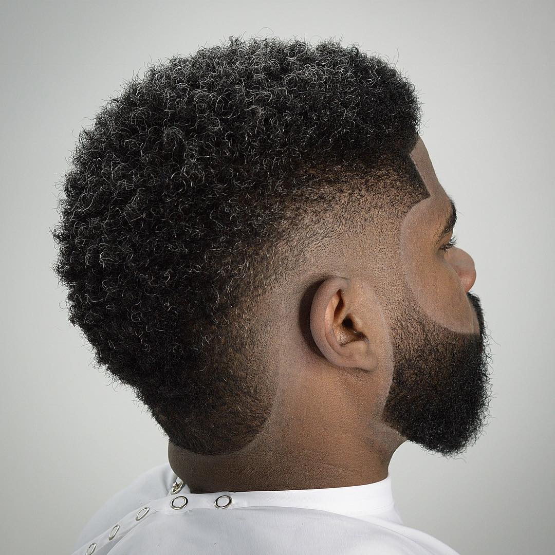 burst fade black men haircut burst fade black men haircut
