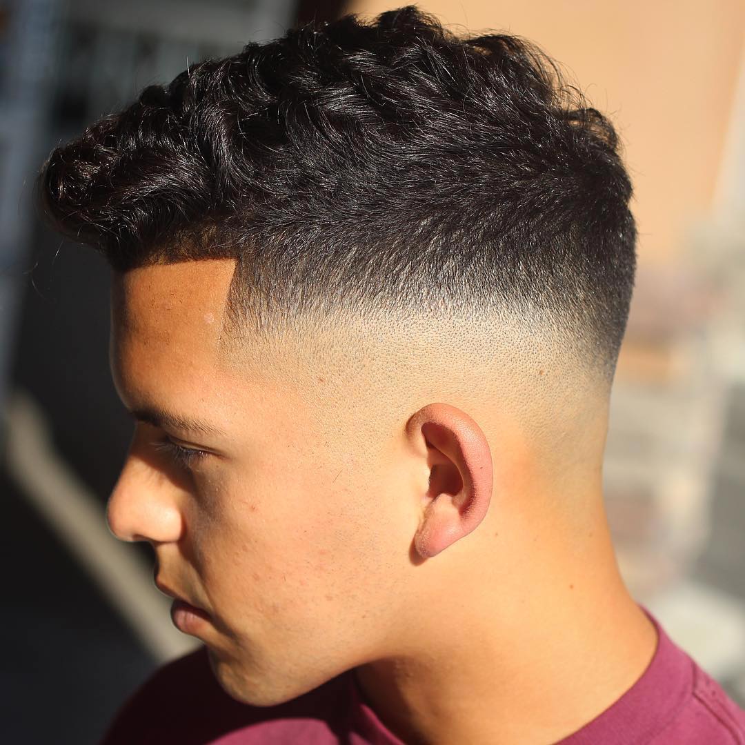 ceejayfadez mid skin fade curly hair men photo gallery