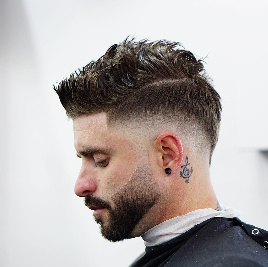 criztofferson cool short haircut for guys with thick hair drop fade