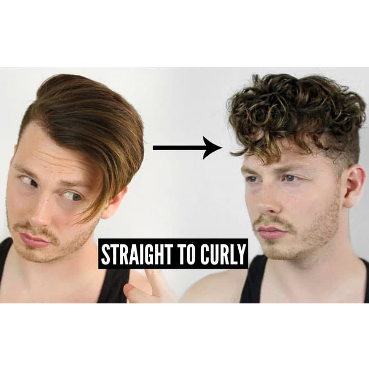 How to get curly hair men