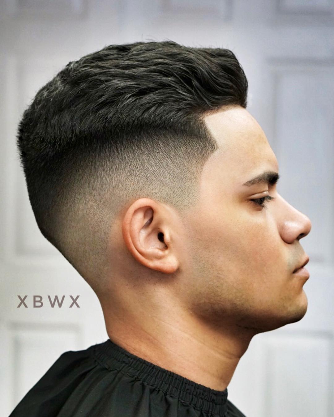 xbigwesx classic mens haircu alisado hacia atrás