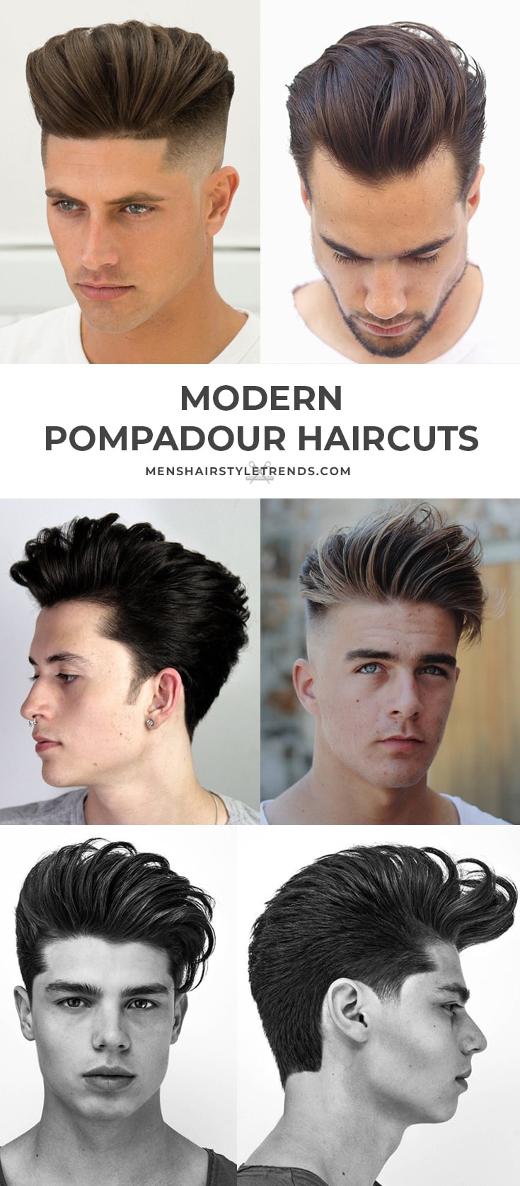 Modern Pompadour Haircuts + Hairstyles For Men