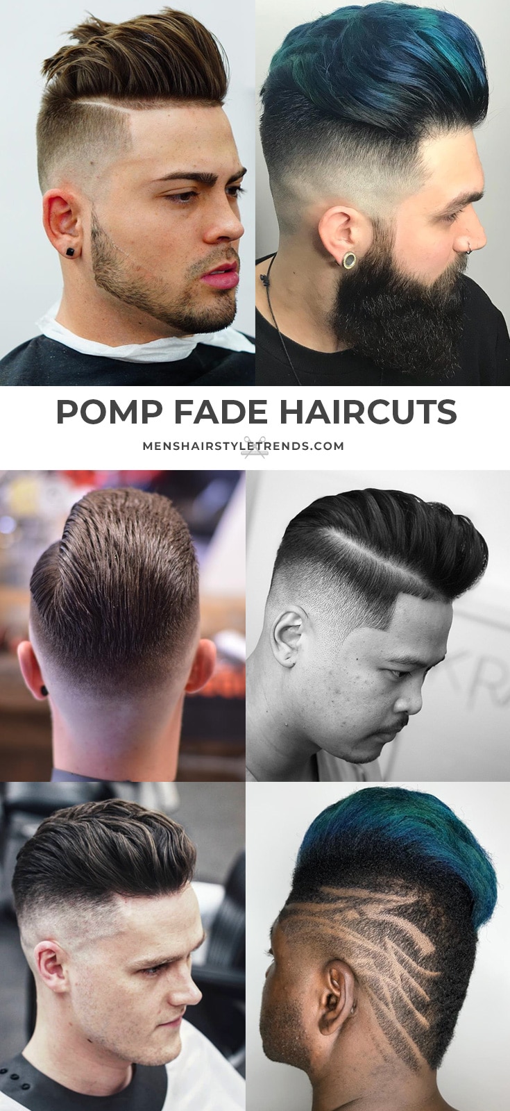 Pomp fade pompadour haircuts and hairstyles