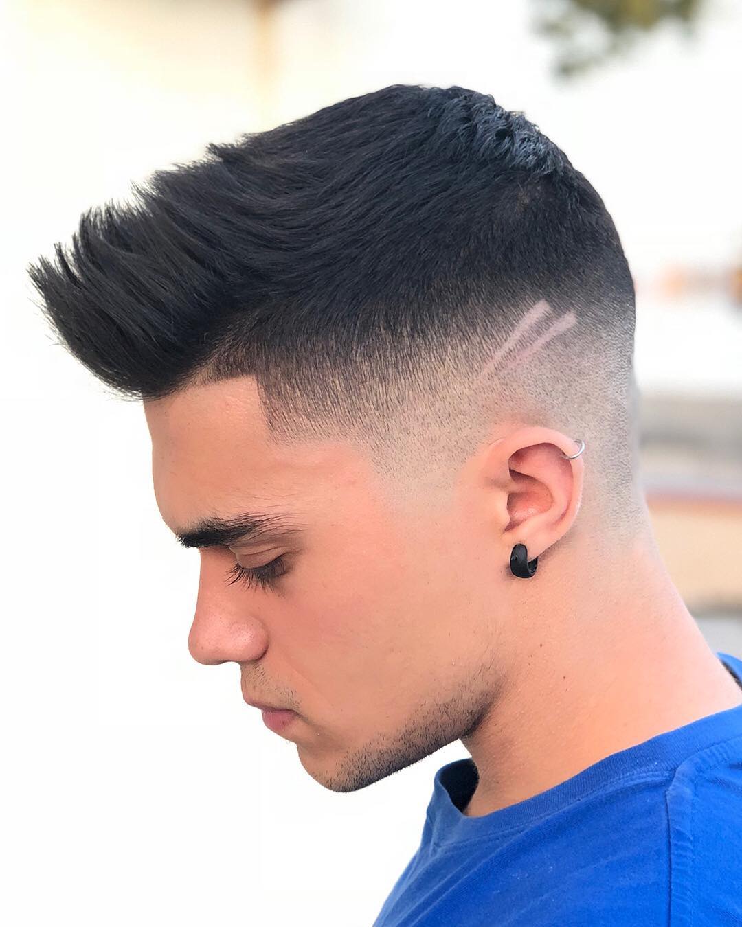 Faux hawk fade haircut for guys