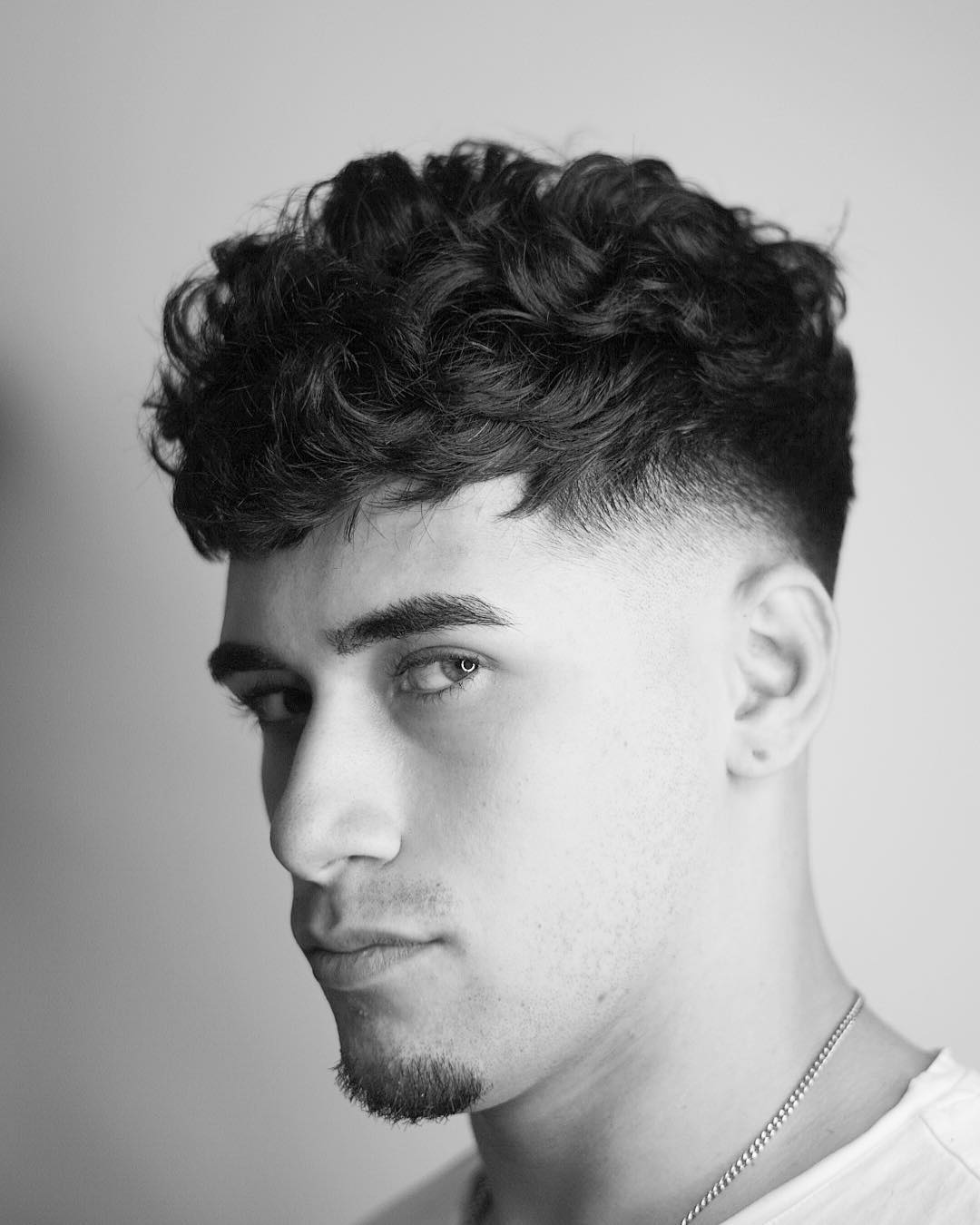 Crop Haircut For Men With Curly Hair